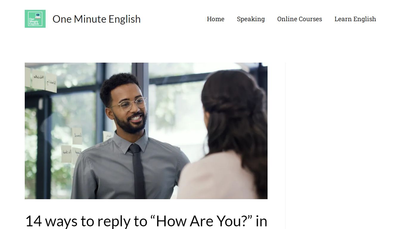 14 ways to reply to “How Are You?” in English